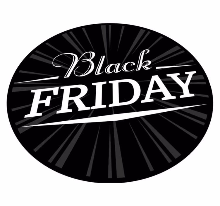 Alfombra de vinilo redonda Black Friday - TenVinilo