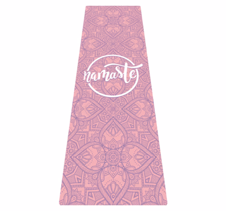 Alfombra de vinilo con palabra Namaste yoga - TenVinilo