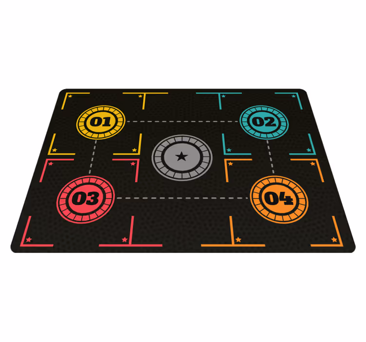 Alfombra vinilo entrenamiento de básquetbol - TenVinilo