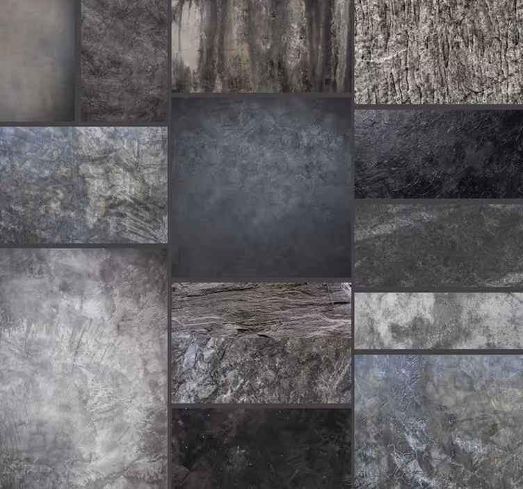 Papel pintado mármol efecto piedra antracita - TenVinilo