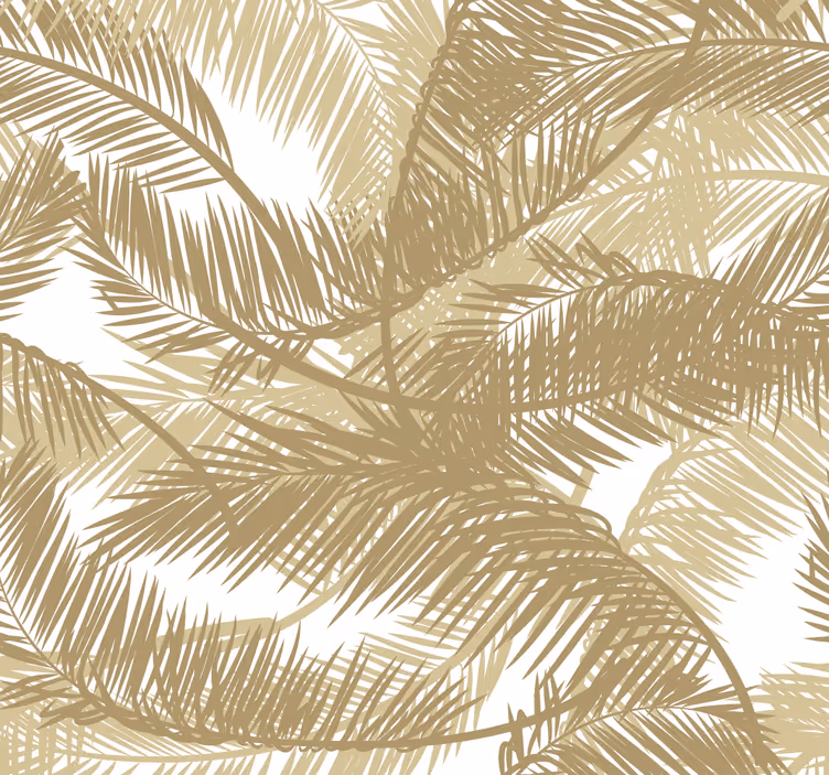 Papel mural hojas motivo de palmera exuberante - TenVinilo