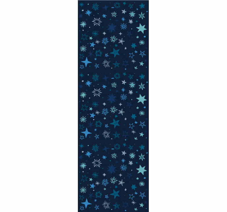 Papel mural estrellas escena nocturna azul - TenVinilo