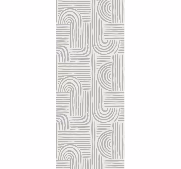 Papel mural geométrico líneas curvas elegantes - TenVinilo
