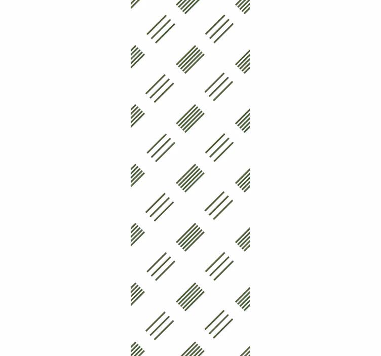 Papel mural moderno diseño moderno en verde y blanco - TenVinilo
