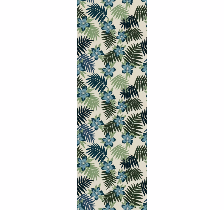 Papel mural hojas patrón botánico tropical - TenVinilo