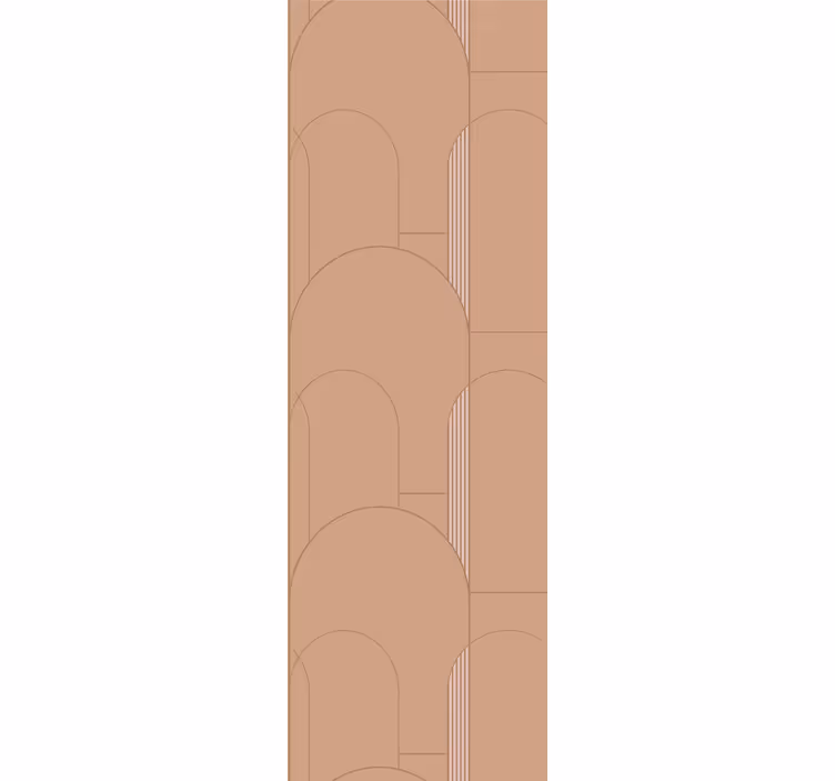 Papel mural moderno patrones de arco beige - TenVinilo
