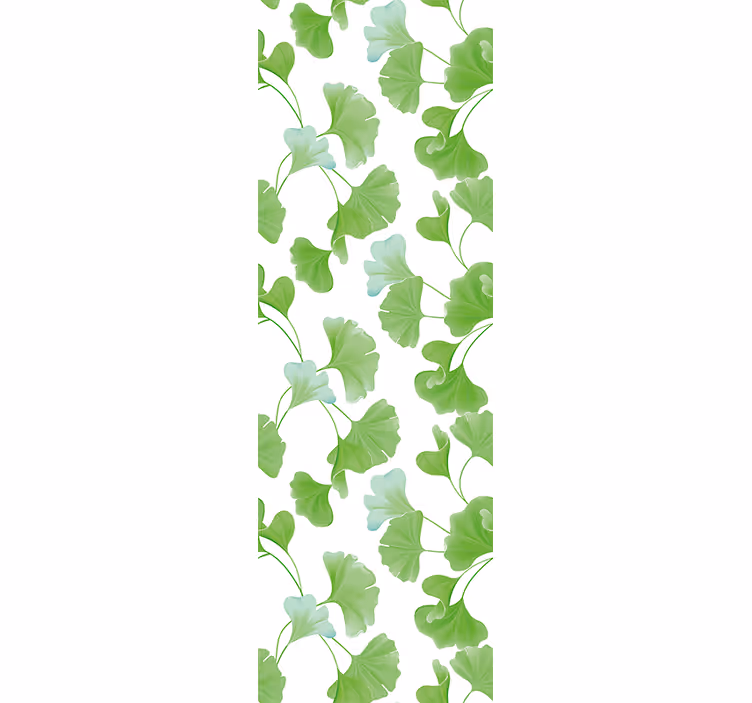 Papel pintado flores hojas verdes exuberantes - TenVinilo