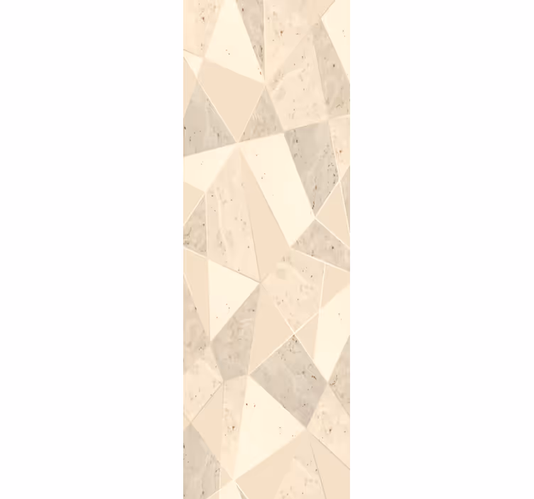 Papel mural mármol motivo geométrico beige - TenVinilo
