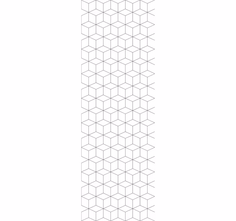 Papel mural geométrico motivo hexagonal blanco - TenVinilo