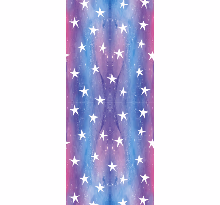 Papel mural estrellas rayas moradas y azules - TenVinilo