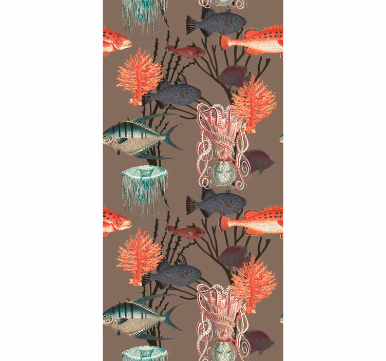 Papel mural peces vida marina submarina - TenVinilo