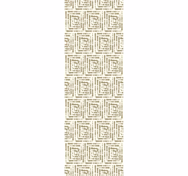 Papel mural recibidor motivo cuadrado beige - TenVinilo