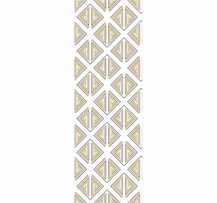 Papel mural geométrico patrones triangulares estilizados - TenVinilo
