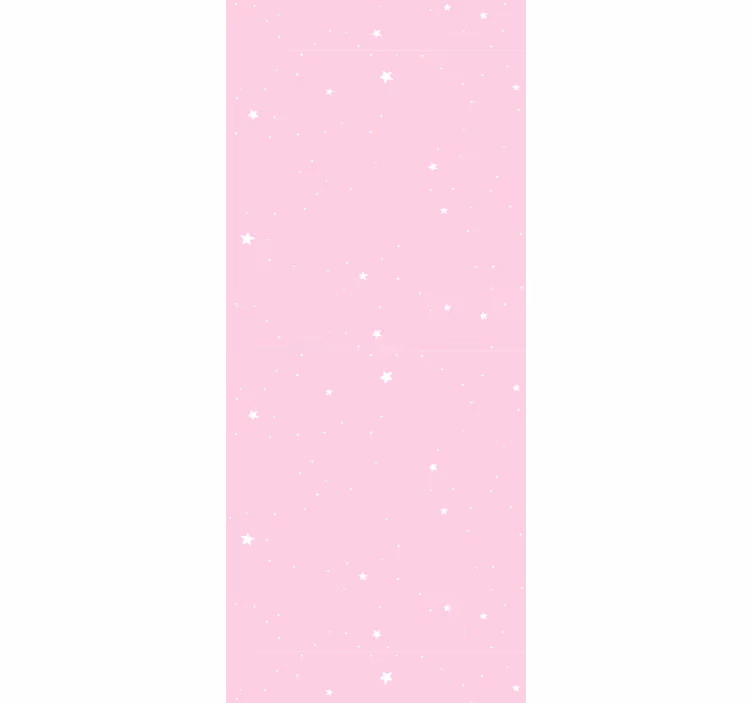 Papel mural estrellas cielo nocturno rosa - TenVinilo