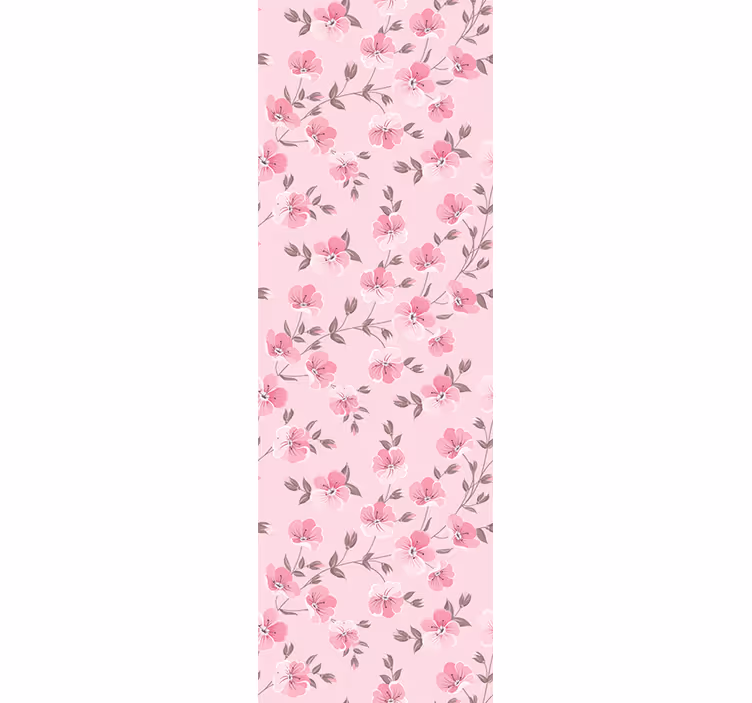 Papel pintado flores arreglo floral rosa - TenVinilo
