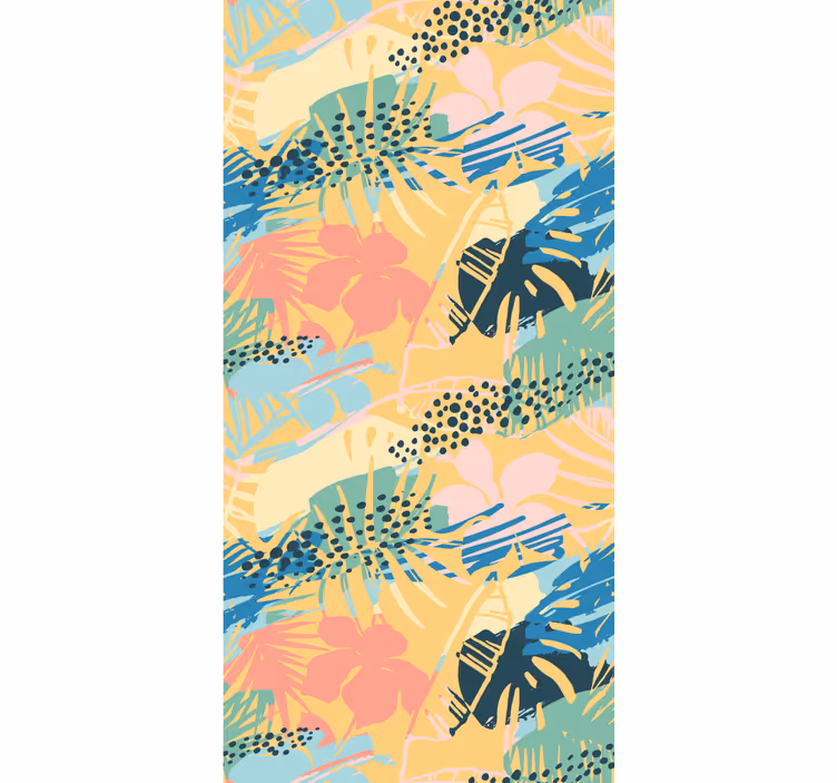 Papel mural naturaleza patrones florales tropicales - TenVinilo