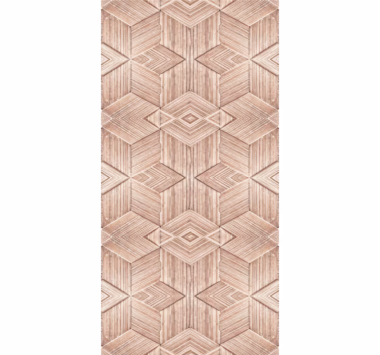 Papel mural madera patrones intrincados - TenVinilo