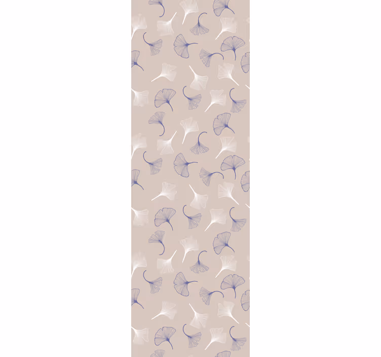 Papel mural hojas delicado ginko pastel - TenVinilo