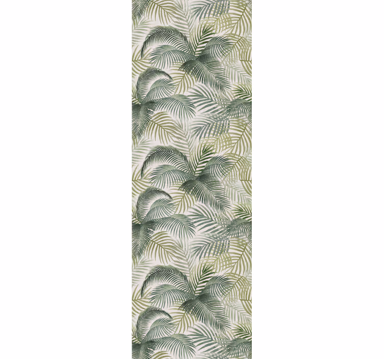 Papel mural selva hojas exóticas suaves - TenVinilo