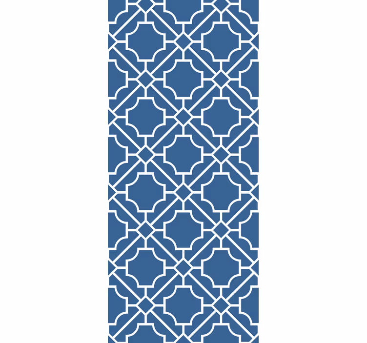 Papel mural ornamental patrón clásico azul - TenVinilo