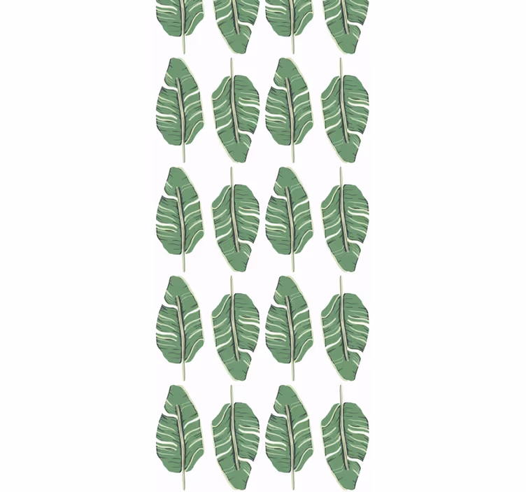 Papel mural hojas elegancia verde frondosa - TenVinilo