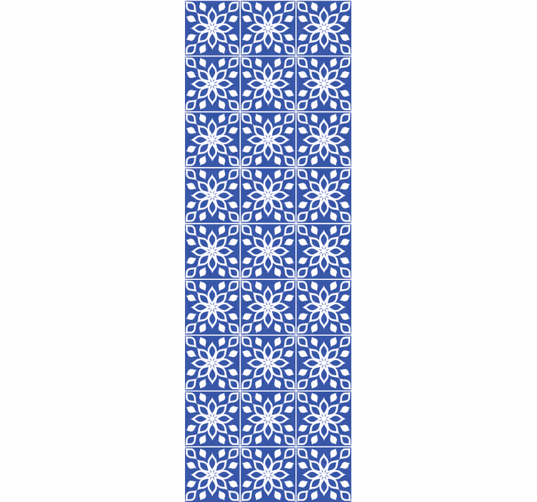 Papel mural azulejos mosaico azul - TenVinilo
