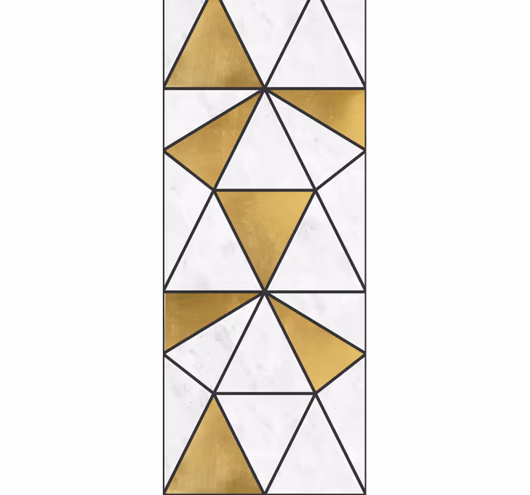 Papel mural triángulos facetas geométricas de mármol - TenVinilo