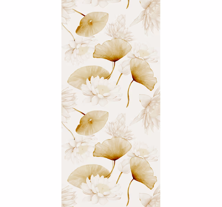 Papel pintado flores diseño botánico florido - TenVinilo