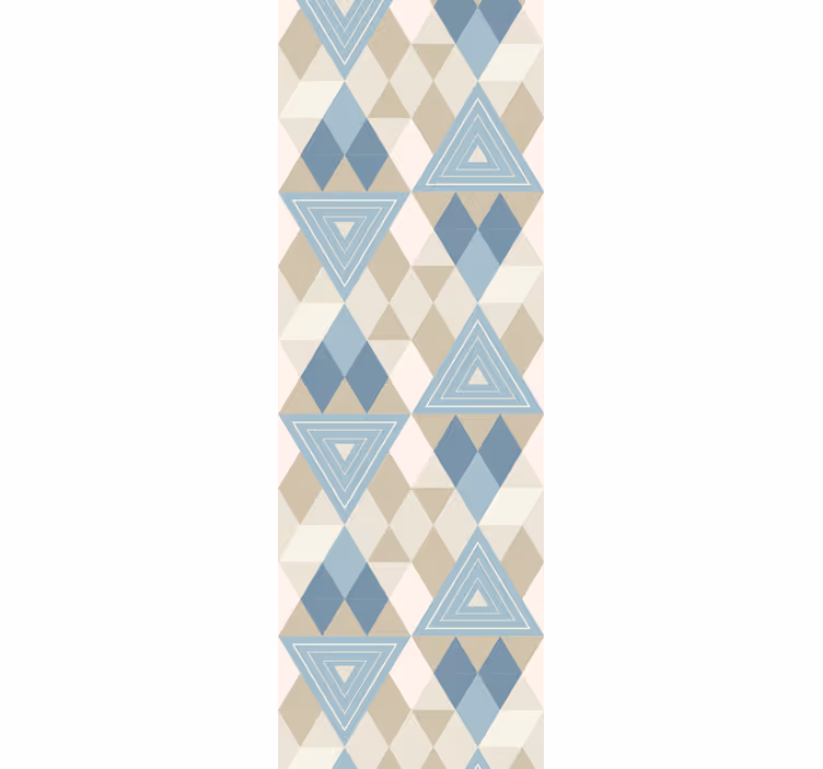 Papel mural geométrico triángulos y diamantes - TenVinilo