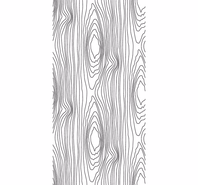 Papel mural madera anillos de árboles lineales - TenVinilo