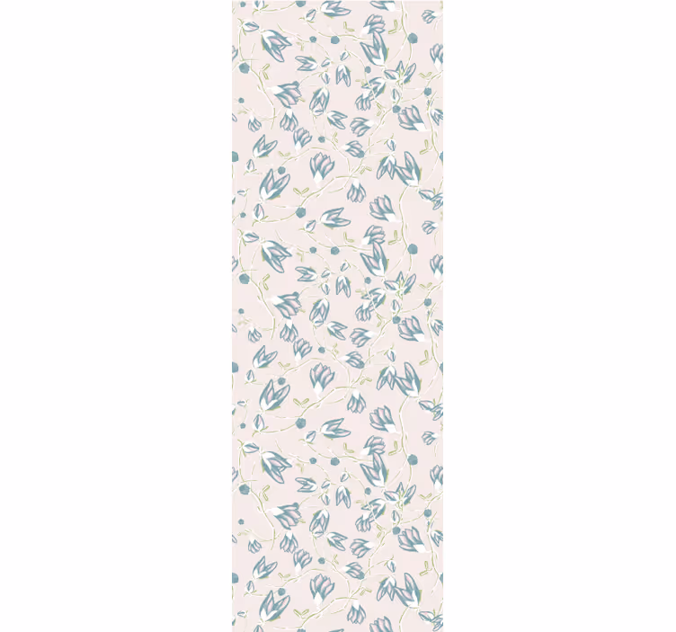 Papel pintado flores estampado de flores sutiles - TenVinilo