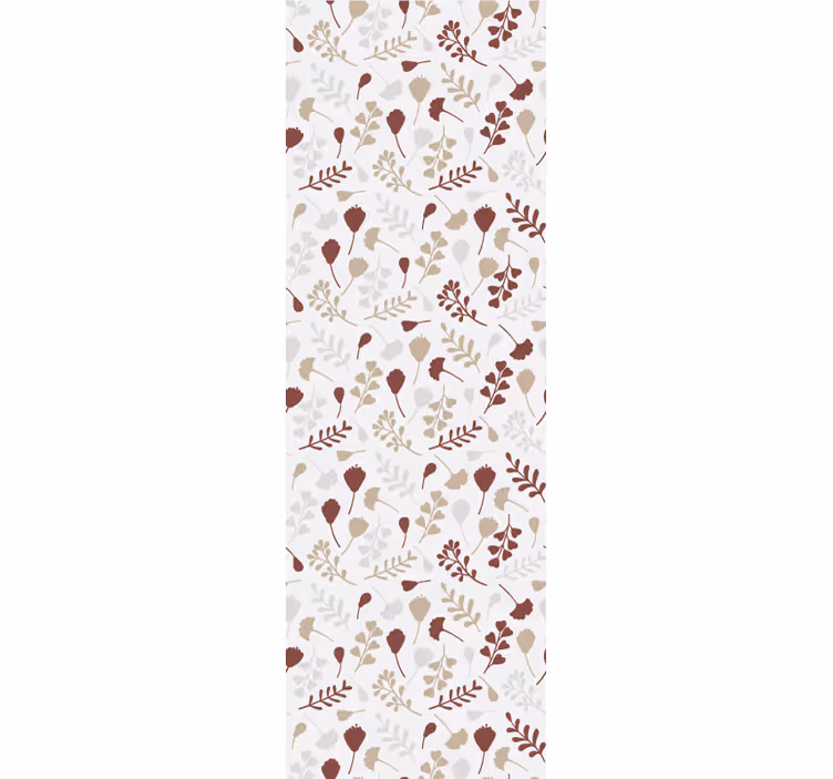 Papel mural floral arreglo de ramas marrones - TenVinilo