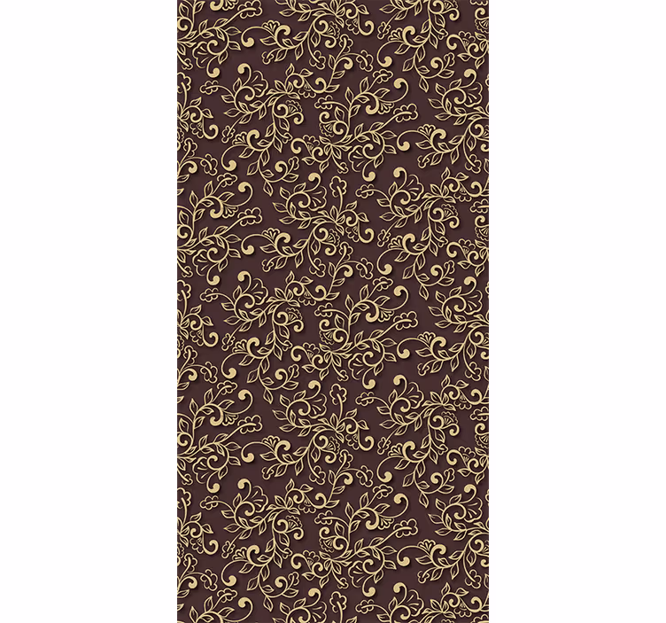 Papel mural living comedor elegantes remolinos florales - TenVinilo