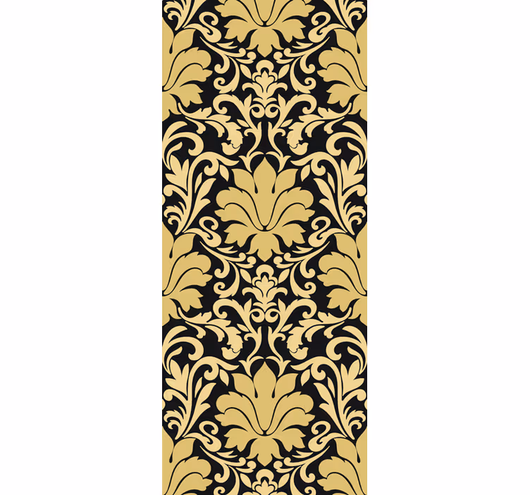 Papel mural vintage elegante decoración de damasco - TenVinilo