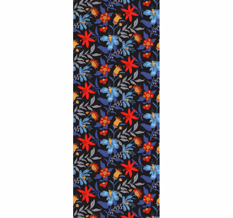 Papel pintado flores vibrante arreglo floral - TenVinilo