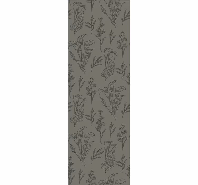 Papel pintado flores elementos florales - TenVinilo
