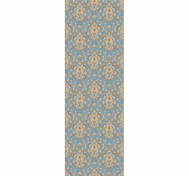 Papel mural vintage damasco floral adornado - TenVinilo