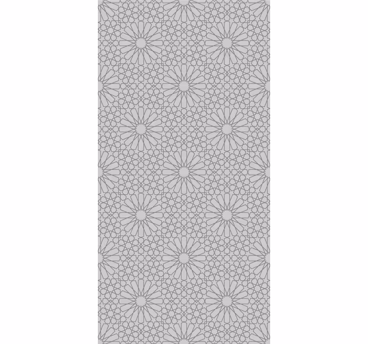 Papel mural floral estampado gris elegante - TenVinilo