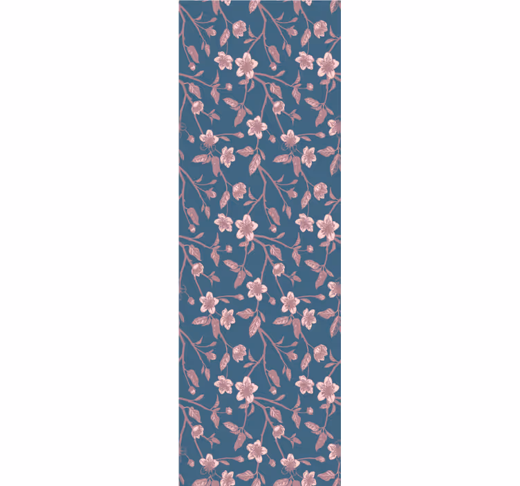 Papel pintado flores ramas de cerezo rosa - TenVinilo