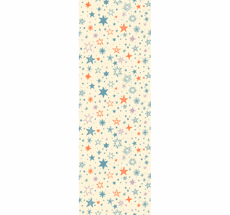 Papel mural bebé decoraciones de estrellas de colores - TenVinilo