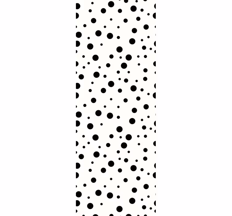 Papel mural topos puntos negros - TenVinilo