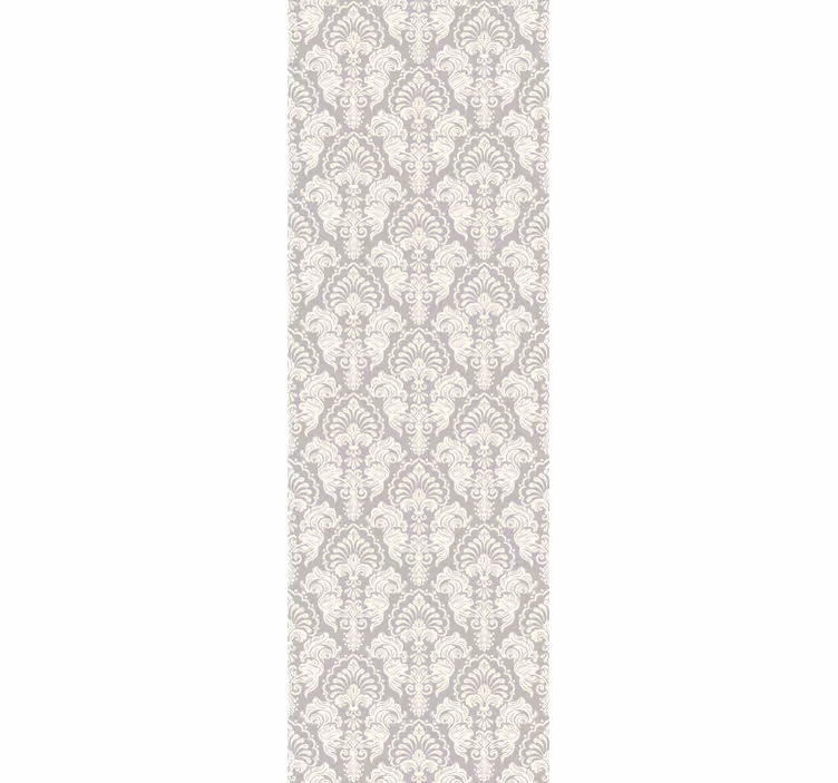 Papel mural barroco elegante pergamino floral - TenVinilo