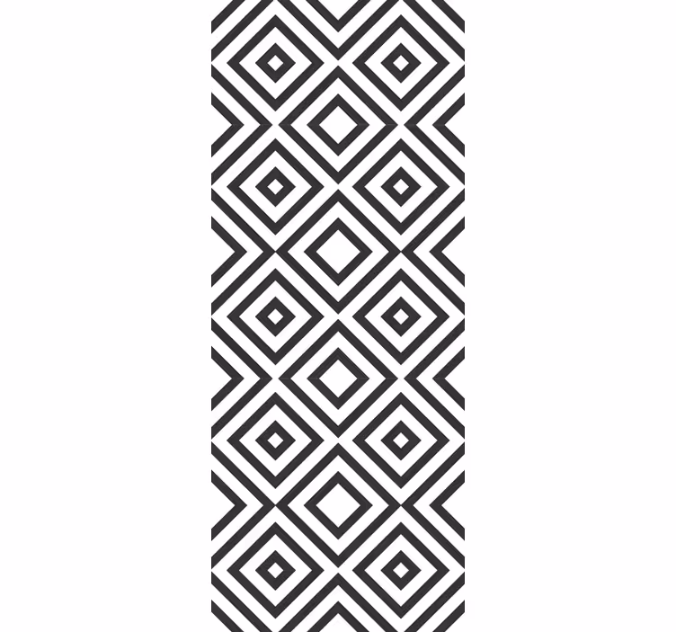 Papel mural geométrico disposición de formas de diamante - TenVinilo