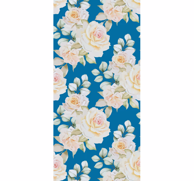 Papel mural floral elegantes rosas florales - TenVinilo