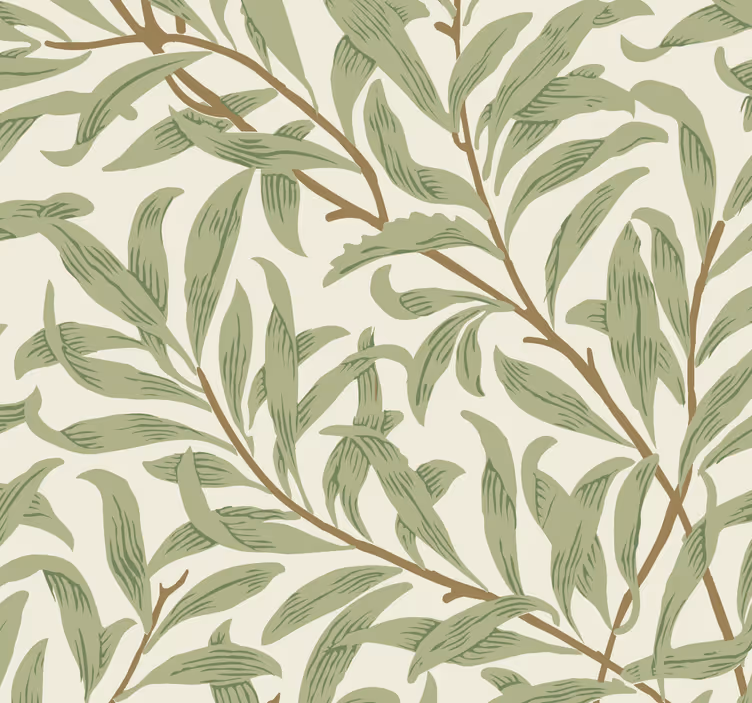 Papel mural cocina plantas verdes botánicas - TenVinilo