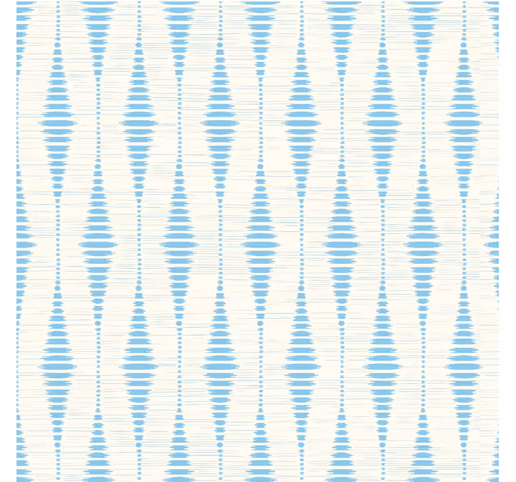 Papel mural geométrico ikat rabaul azul claro - TenVinilo