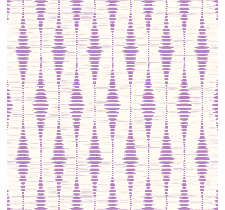 Papel mural geométrico ikat rabaul morado - TenVinilo