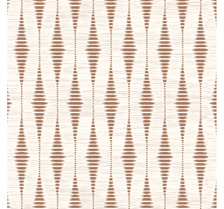 Papel mural geométrico mousse de moca rabaul ikat - TenVinilo