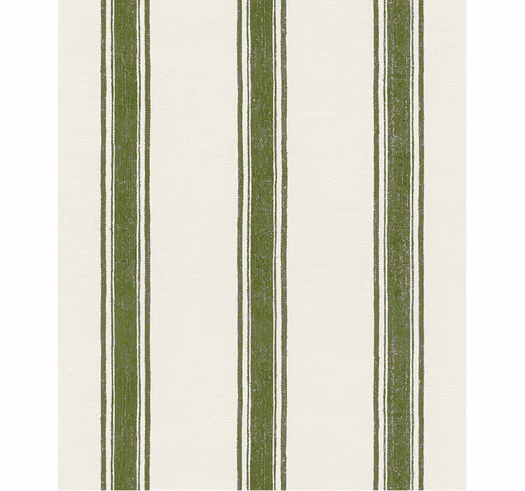 Papel mural geométrico líneas verticales verde musgo - TenVinilo