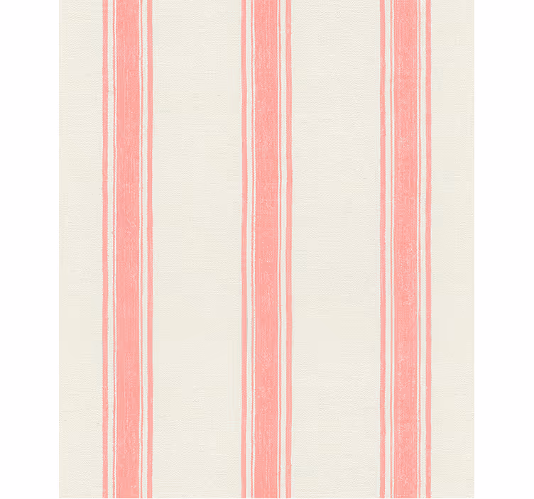 Papel mural geométrico líneas verticales rosa pastel - TenVinilo
